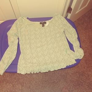 Forever 21 Seafoam green off the shoulder top